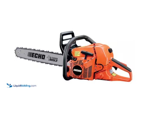 Lot 49-1566942 - ECHO 20 in. 59.8 cc Gas 2-Stroke Rear Handle Timber Wolf Chainsaw, Model # CS-590-20, Used, Scuffs /...