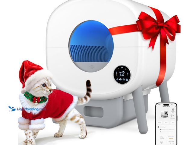 Lot 49-3481612 - Cumrige Self Cleaning Litter Box, Large Capacity Automatic Cat Litter Box Self Cleaning for Cats, Ap...