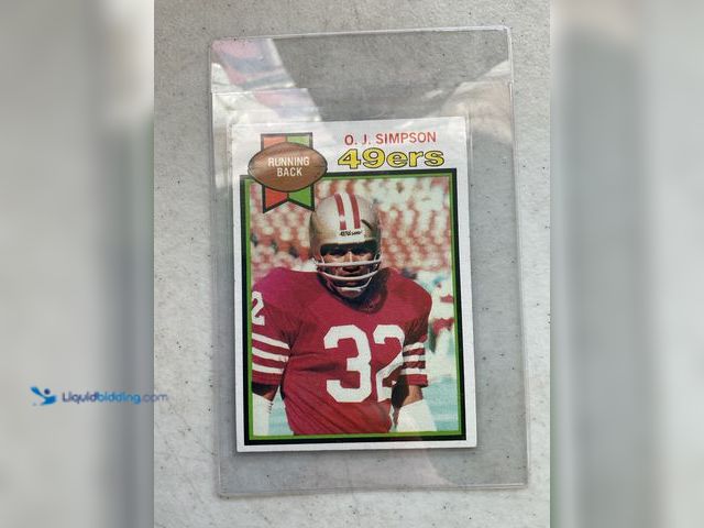Lot 49-1505066 - COLLECTIBLE 1979 TOPPS O.J. SIMPSON FOOTBALL CARD #170 49ERS