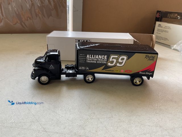 Lot 49-5515559 - Other ERTL 1/64 SCALE DIECAST RACING TRANSPORTER NEW IN BOX #59 DENNIS SETZER ALLIANCE RACING 1 OF 1...