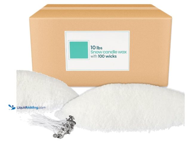 Lot 49-1571266 - ECLHTLNY Snow Pearled Candle- Powder DIY Candle Making for Soy Wax Candle Crafts Long-lasting Burn T...