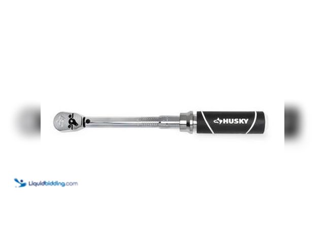 Lot 49-5559309 - Husky 40 in./lbs. to 200 in./lbs. 1/4 in. Drive Torque Wrench. Model # H4DTWA-03. Used