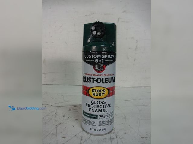 Lot 49-1629050 - Lot of (6) Stops Rust Custom Spray 5-in-1 Spray Paint, Gloss Dark Hunter Green, 12 Oz., Model #37690...
