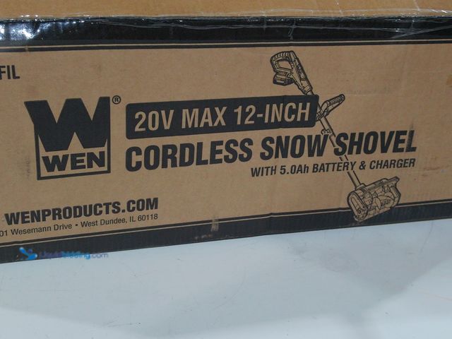 Lot 49-2006033 - WEN 20V Max 12-Inch Cordless Snow Shovel (Tool Only), Model # 20720, Slightly used, No battery, No c...