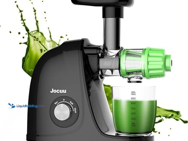 Lot 49-3528946 - Jocuu Slow Masticating Juicer with 2-Speed Modes - Cold Press Juicer Machine - Quiet Motor & Reverse...