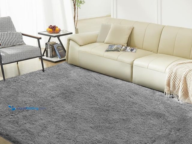 Lot 49-3463527 - Ultra Soft Rug for Living Room, 4X6 Fluffy Shag Area Rug for Bedroom, Modern Shaggy Carpets Fuzzy Ru...