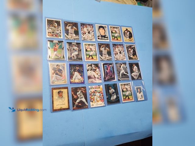 Lot 49-1817763 - 24- COLLECTIBLE JUSTIN VERLANDER MLB BASEBALL CARDS. VARIOUS BRANDS AND YEARS PRODUCED. INCLUDES A R...