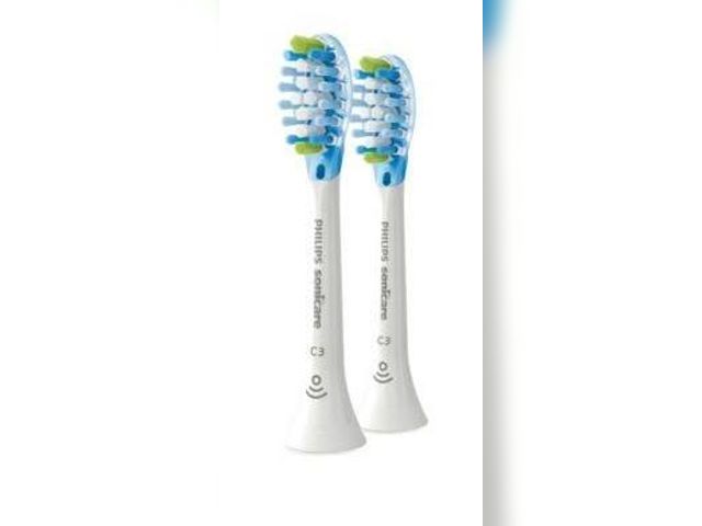 Lot 49-2021676 - Philips Sonicare C3 Two-in-One Replacement Electric Toothbrush Heads, Soft Bristle, Plaque Removal a...