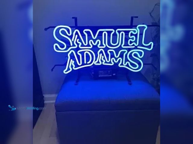 Lot 49-5541380 - Samuel Adams LED Neon Sign (opened to view) New