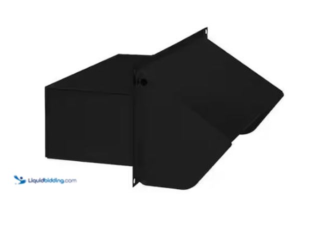 Lot 49-1573959 - Broan-NuTone 3-1/4 in. x 10 in. Steel Wall Cap in Black, Model # 639, Unused.   Ref#ASRHD0130