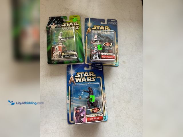 Lot 49-5350442 - Other LOT OF 3 STAR WARS ACTION FIGURES IN ORIGINAL PACKAGES INCLUDING CLONE TROOPER, ZAM WESELL AND...
