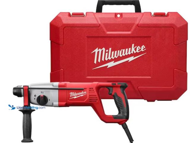 Lot 49-1632006 - Milwaukee 8 Amp Corded 1 in. SDS D-Handle Rotary Hammer Model: 5262-21 Used, Has Attachments, Scuffs...