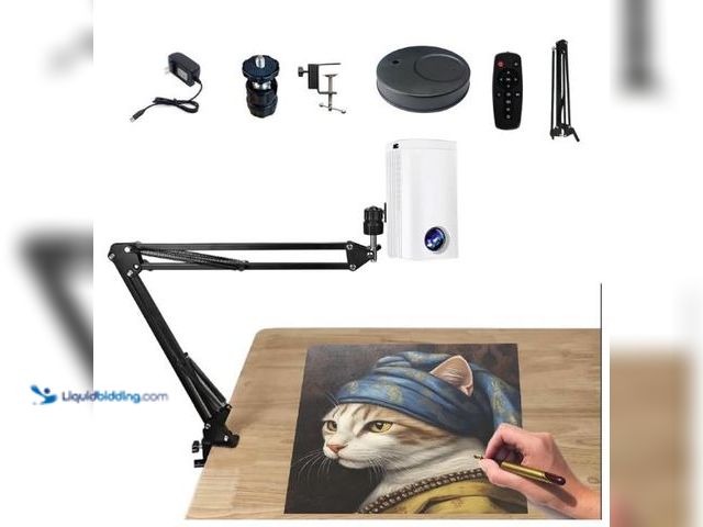 Lot 49-3432208 - Smart Art Projector for Tracing Drawing Painting, Desktop Wall Canvas Projection with Remote Control...