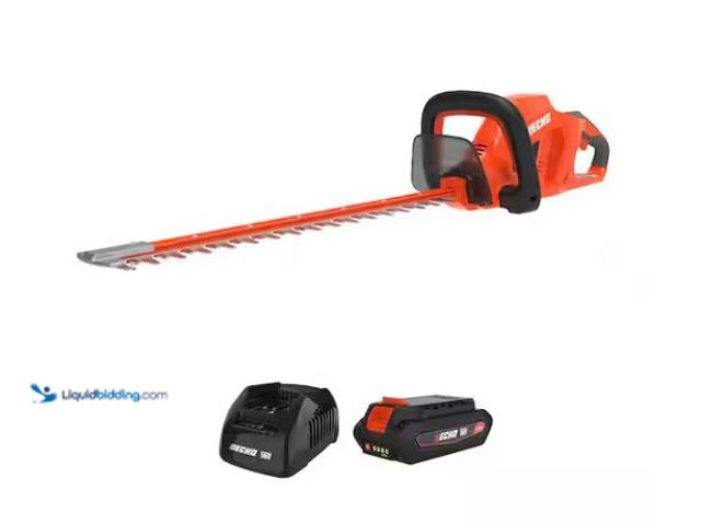 Lot 49-1627544 - ECHO 56V 22 in. Double-Sided Reciprocating Cordless Battery Powered Hedge Trimmer with 2.5Ah Battery...