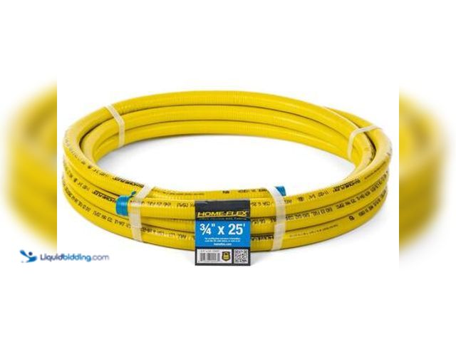 Lot 49-3564905 - HOME-FLEX 3/4 in. CSST x 25 ft. Corrugated Stainless Steel Tubing. Model # 11-00725. Unused