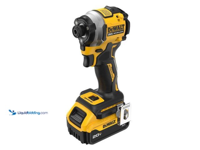 Lot 49-5547006 - DEWALT ATOMIC 20V MAX Lithium-Ion Cordless 1/4 in. Brushless Impact Driver Kit, 5 ,and Bag,Model # D...