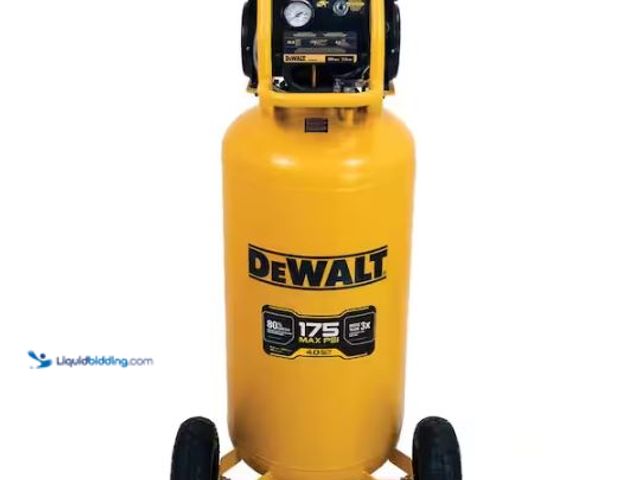 Lot 49-1627593 - DEWALT 26 Gal. 175 PSI Ultra Quiet Portable Electric Air Compressor Model # DXCMSAC260, Unused, Has ...
