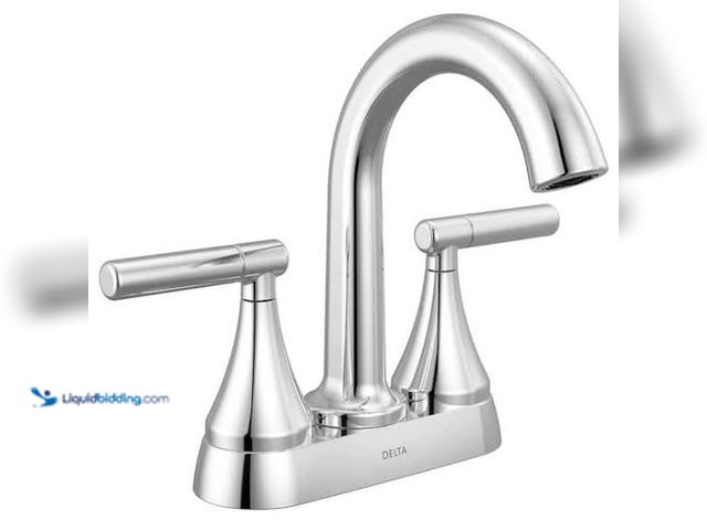 Lot 49-1629137 - Pfister Framework Series 4 in. Centerset Double Handle High Arc Bathroom Sink Faucet in Brushed Nick...