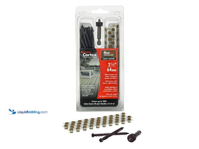 Lot 49-5538719 - FastenMaster
Collated Cortex Hidden Fastening System for Fiberon ArmorGuard Decking - 2-1/2in screw...