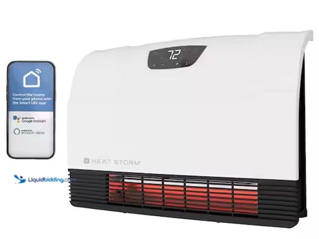 Lot 49-5490067 - HEAT STORM
1500W Phoenix WiFi Infrared Wall Unit Wi-Fi Smart Heater in White Internet # 335049494
...