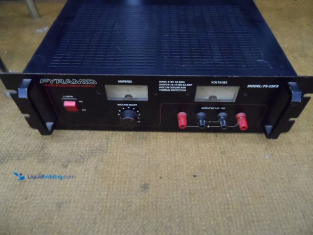 Lot 49-1802066 - 1 Pyramid PS-52KX Regulated Power Supply Pyramid Regulator Power Supply Used In Good Working Conditi...