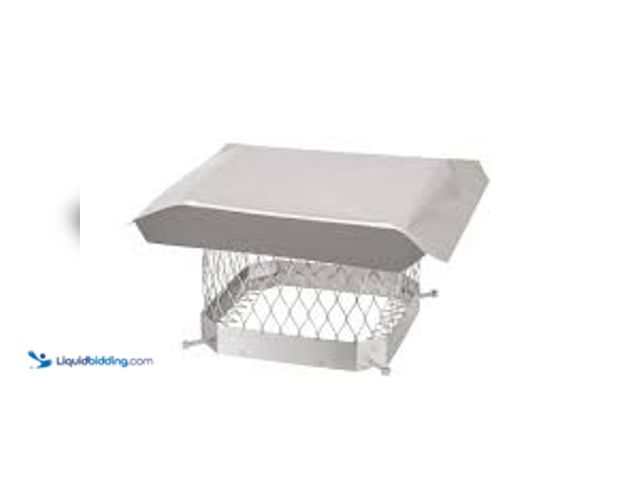Lot 49-5414774 - 9 in. x 9 in. Mesh Chimney Cap in Stainless Steel Model # SPSS99. Used