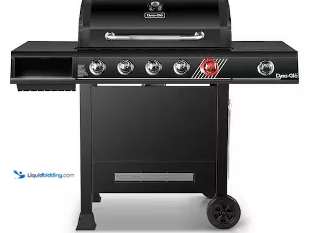Lot 49-5486284 - Dyna-Glo
5-Burner Propane Gas Grill in Matte Black with TriVantage Multifunctional Cooking System I...
