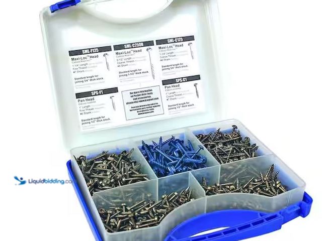 Lot 49-1548692 - Lot of 2 Kreg 1 in. to 2-1/2 in. Square Drive Round Head Pocket-Hole Screw Kit (675-Pack) Model # SK...