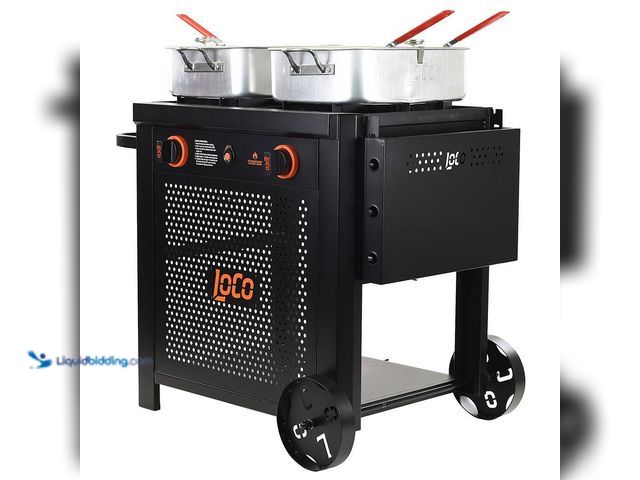 Lot 49-5413809 - LOCO
15 qt. Dual Burner Fry Cart UNUSED