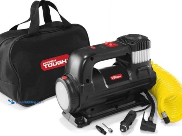 Lot 49-1623950 - Hyper Tough RCP-B55A DC 12V Heavy Duty Direct Drive Digital Tire Inflator with, Model # 117095321143...