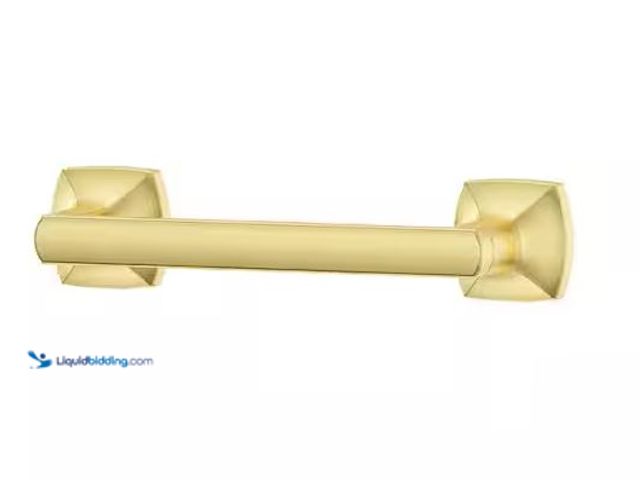 Lot 49-1568395 - Lot of (2) Pfister Vaneri Wall Mount Double Post Toilet Paper Holder in Brushed Gold Model # BPH-VRI...