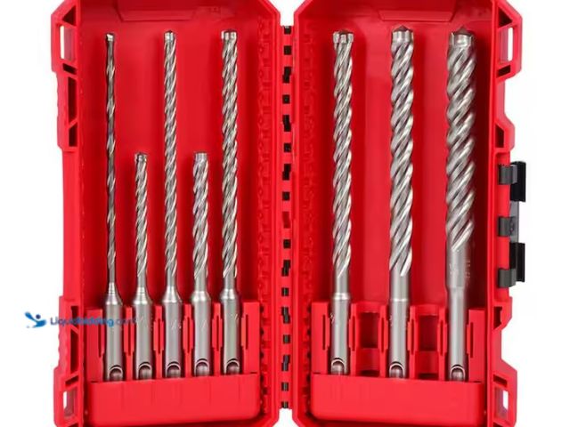 Lot 49-1578099 - (8-Piece) Milwaukee MX4 SDS-Plus Carbide Drill Bit Kit, Model # 48-20-7663, Slightly used.   Ref#AHD...