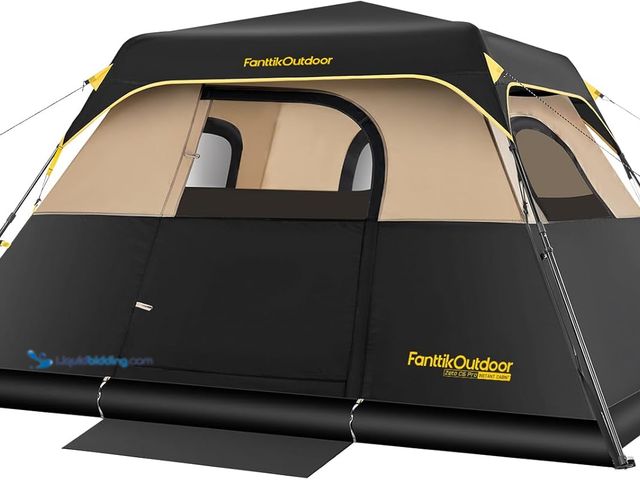 Lot 49-3564012 - FanttikOutdoor Camping Tent 4/6/8/10 Person Instant Cabin Tent Setup in 60 Seconds with Rainfly & Wi...