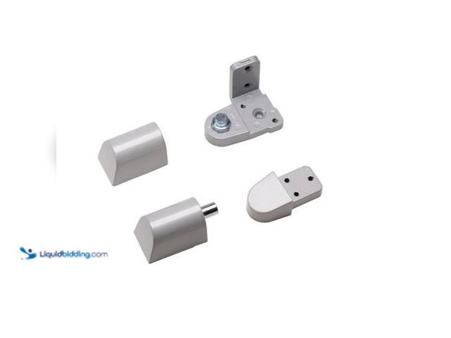 Lot 49-5541612 - QTY 2- Global Door Controls Pitco Style 3/4 in. Aluminum Right Hand Offset Door Pivot Hinge Set for ...