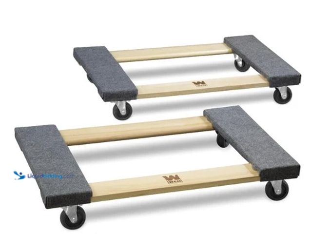 Lot 49-2004641 - WEN 1320-Pound Capacity 18-by-30-Inch Hardwood Mover’s Dolly, 2-Pack, Model #721830 , Unused.   Ref#...