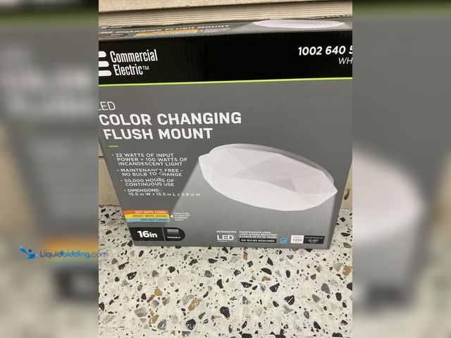 Lot 49-5485100 - Commercial Electric 16 in. Diamond Shape Entryway Light LED Flush Mount Ceiling. Model #54451691. Ne...