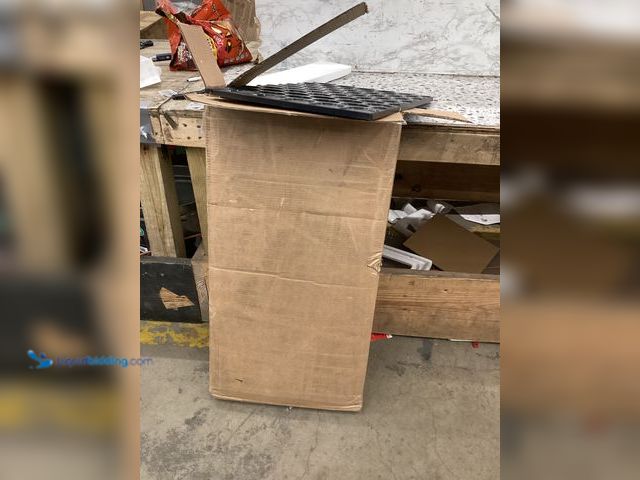 Lot 49-3532018 - Daelfker 2 Doors Sideboard (Black) Item is used with a chipped broken corner