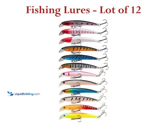 Lot 49-3435060 - Lot of 12 Crankbait Fishing Lures 2.15" 4.9g - NEW - The set includes a variety of colorful and real...