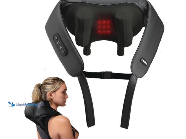Lot 49-5543682 - FitRx Shiatsu Pro Shiatsu Back and Neck Massager, Cordless Heated Neck and Shoulder Massager. Unused