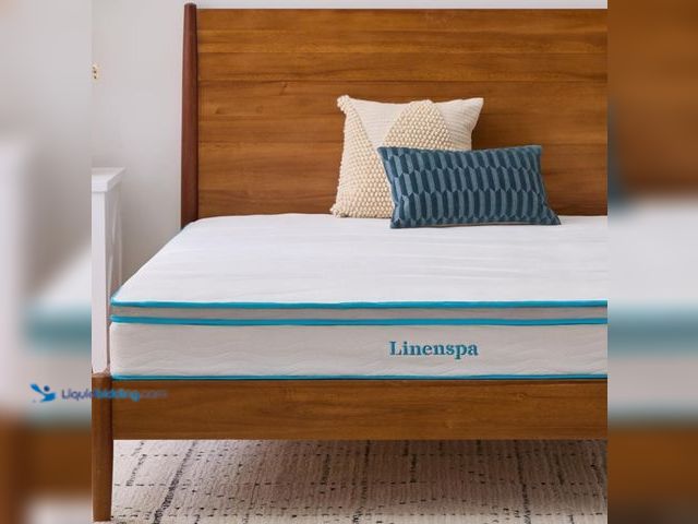 Lot 49-1516436 - Linenspa 8 Inch Memory Foam and Spring Hybrid Mattress - Medium Firm Feel - Bed in a Box - Quality C...
