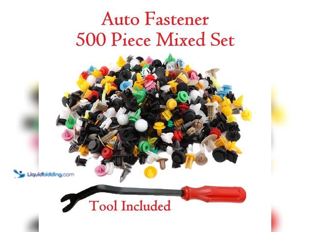 Lot 49-3435009 - Auto Fastener 500 Piece Mixed Set with Tool - NEW - Fit Any Vehicle.  Features:  100% brand new and ...
