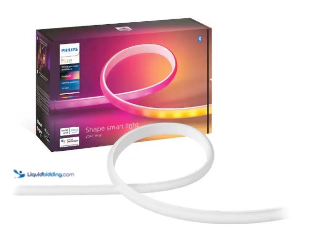 Lot 49-3566829 - Philips - Hue Ambiance Gradient Bluetooth Lightstrip 80-inch Base Kit - Multi, Unused