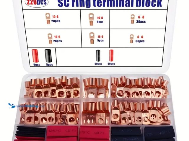 Lot 49-1814190 - 220pcs Ring Terminal Kit