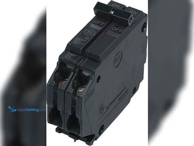 Lot 49-5436201 - Qty 4. GE Q-Line 30 Amp 1 in. Double-Pole Circuit Breaker (THQP230). Model # THQP230. Used.