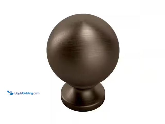 Lot 49-2006420 - Lot of (12) Liberty Orb 1-3/16 in. (30 mm) Modern Matte Bronze & Oval Cabinet Knob (1-Pack), Model #...