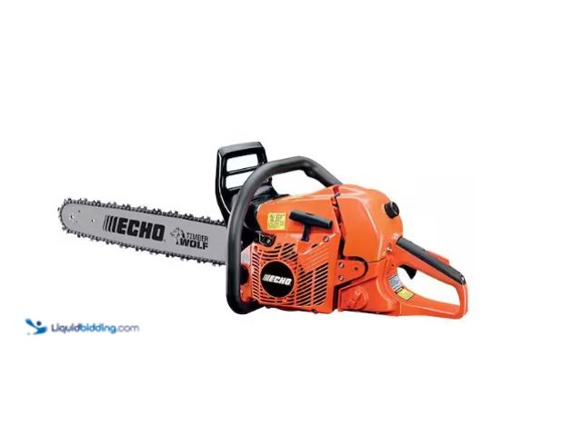 Lot 49-1566645 - ECHO 20 in. 59.8 cc Gas 2-Stroke Rear Handle Timber Wolf Chainsaw, Model # CS-590-20, used, scuffs /...