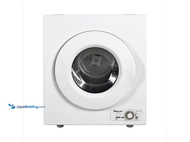 Lot 49-5425102 - Magic Chef 2.6 cu. ft. White Compact Electric Dryer. [Model # MCSDRY1S] New