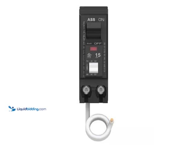 Lot 49-2022798 - ABB 15 Amp Single-Pole Combination Arc Fault Circuit Breaker (THQL1115AF2A), Model # THQL1115AF2A, M...