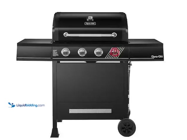 Lot 49-5486064 - Dyna-Glo
4-Burner Propane Gas Grill in Matte Black with TriVantage Multifunctional Cooking System I...