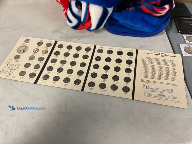 Lot 49-1830046 - FIFTY STATE COMMEMORATIVE QUARTERS 1999-2008 (LITTLETON) COMPLETE 52 COINS IN FLIP BOOKLET #COINS021...